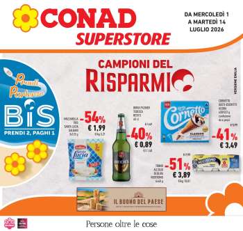 Volantino Conad Superstore - 1/7/2026 - 14/7/2026.