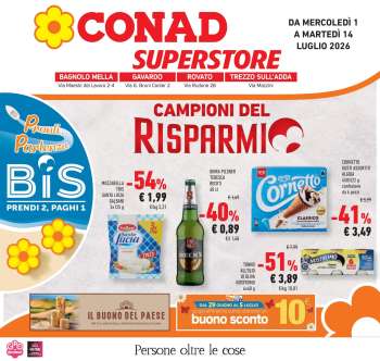 Volantino Conad Superstore - 1/7/2026 - 14/7/2026.