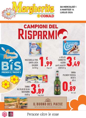 Volantino Margherita Conad - 1/7/2026 - 14/7/2026.