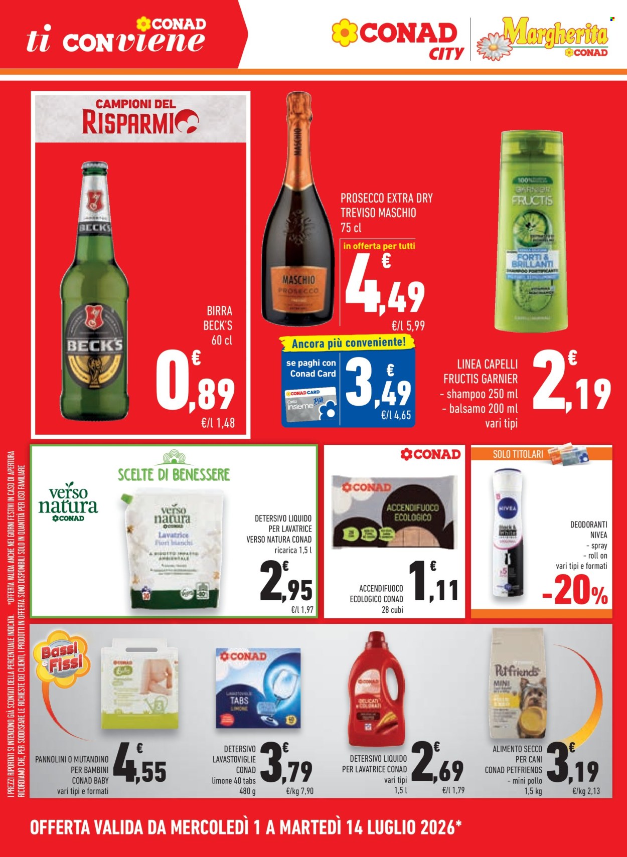 Volantino Margherita Conad - 1/7/2026 - 14/7/2026. Pagina 8