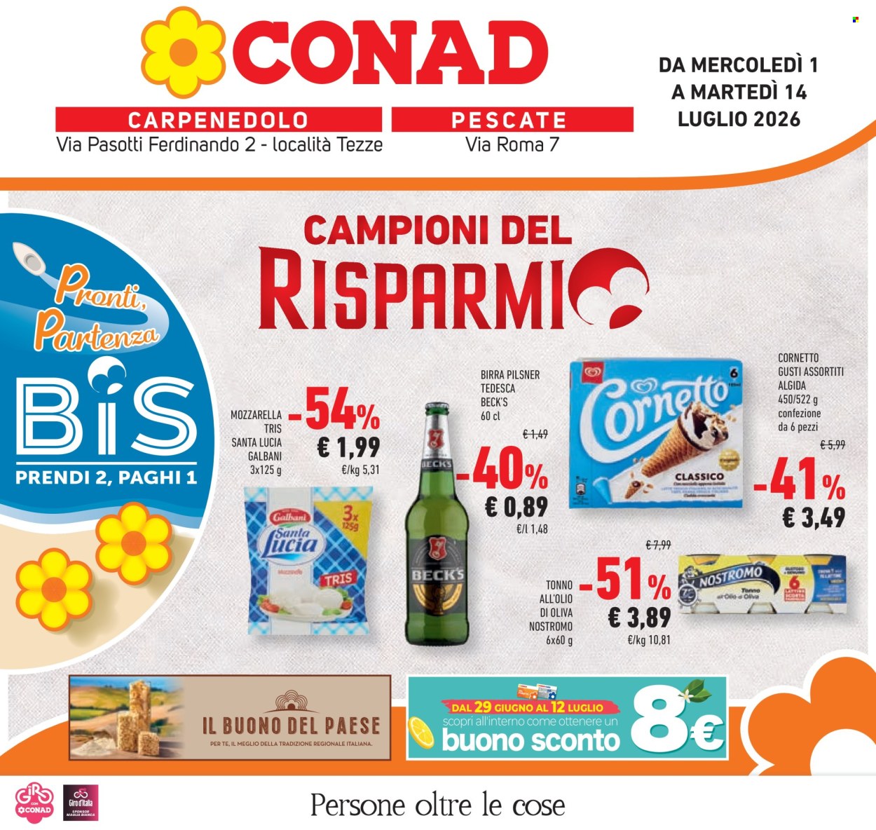 Volantino Conad - 1/7/2026 - 14/7/2026. Pagina 1