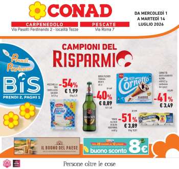 Volantino Conad - 1/7/2026 - 14/7/2026.