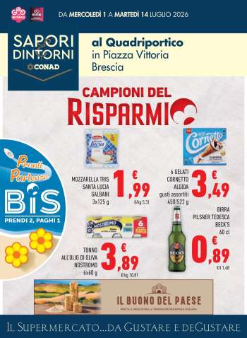 Volantino Sapori & Dintorni Conad - 1/7/2026 - 14/7/2026.