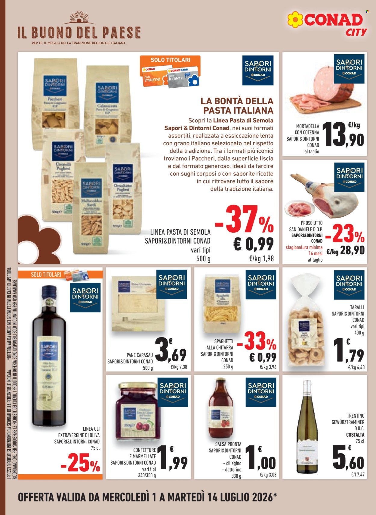 Volantino Sapori & Dintorni Conad - 1/7/2026 - 14/7/2026. Pagina 16