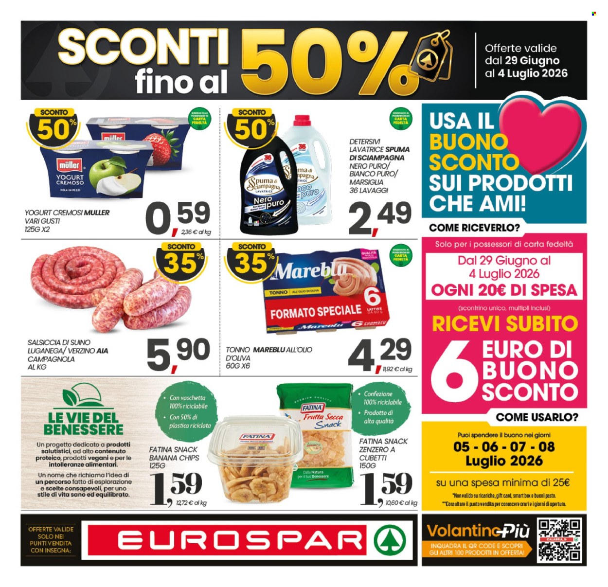 Volantino Eurospar - 29/6/2026 - 4/7/2026. Pagina 1