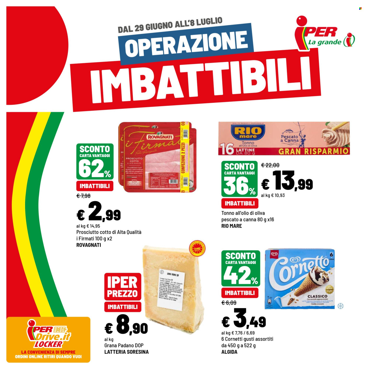 Volantino Iper, La grande i - 29/6/2026 - 8/7/2026. Pagina 1