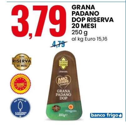 GRANA PADANO DOP RISERVA 20 MESI