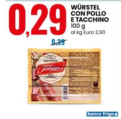 WÜRSTEL CON POLLO E TACCHINO