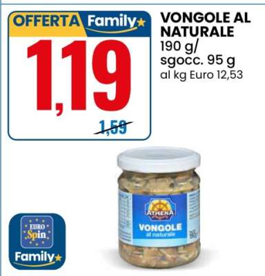 VONGOLE AL NATURALE