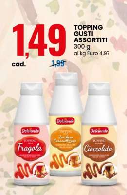 TOPPING GUSTI ASSORTITI