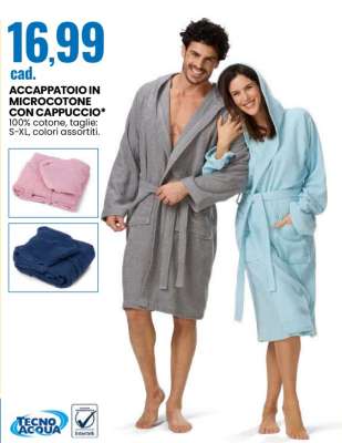 ACCAPPATOIO IN MICROCOTONE CON CAPPUCCIO