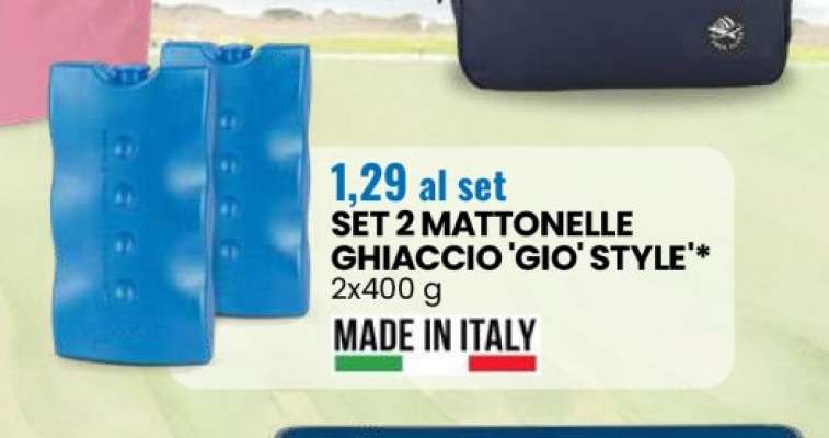 SET 2 MATTONELLE GHIACCIO 'GIO' STYLE'