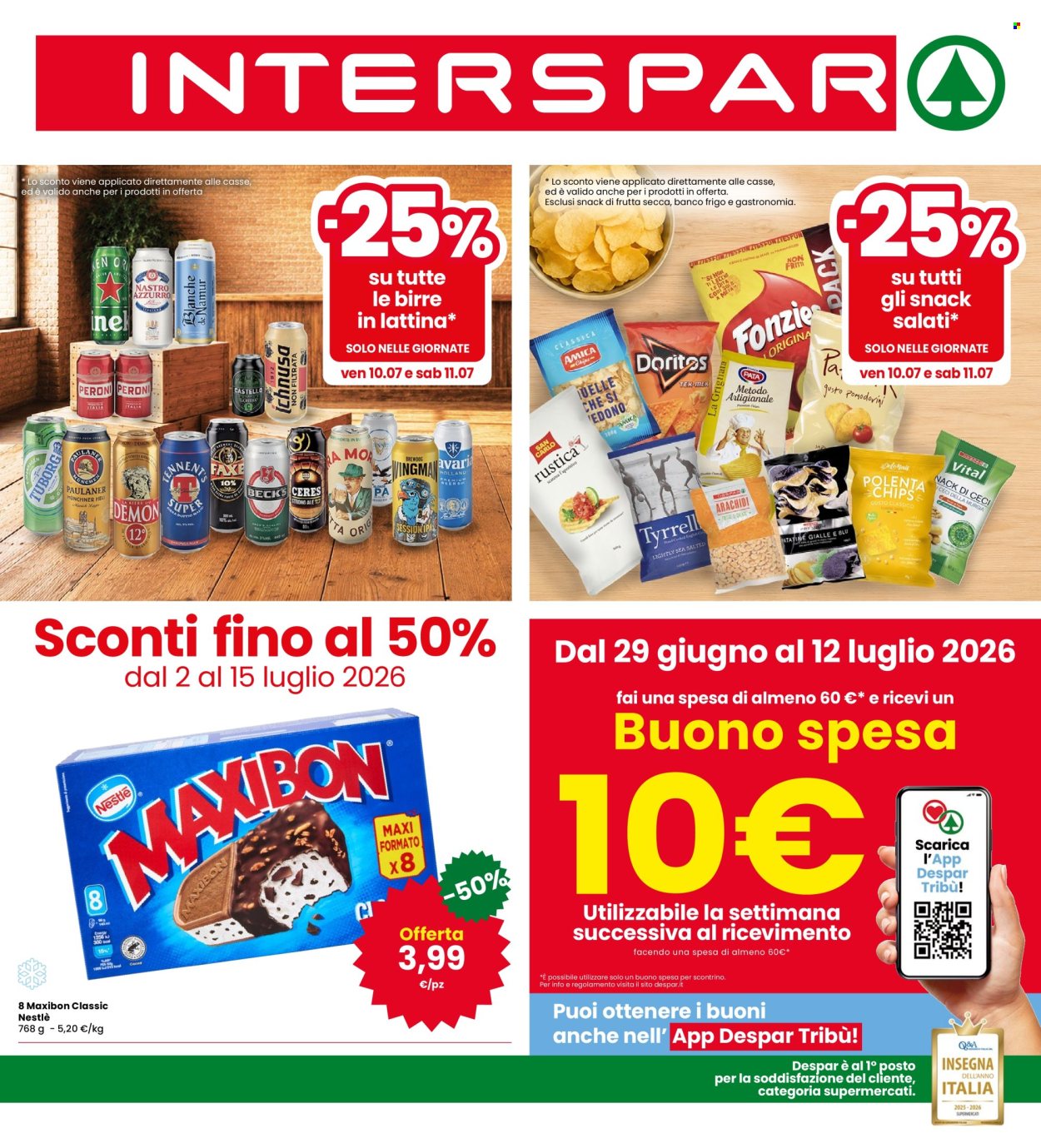 Volantino Interspar - 2/7/2026 - 15/7/2026. Pagina 1