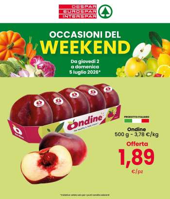 Volantino Eurospar - 2/7/2026 - 5/7/2026.