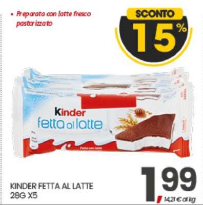 Kinder Fetta al Latte