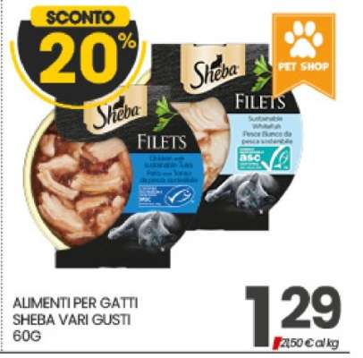 ALIMENTI PER GATTI SHEBA VARI GUSTI
