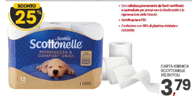 CARTA IGIENICA SCOTTONELLE X12 ROTOLI