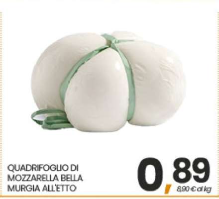 QUADRIFOGLIO DI MOZZARELLA BELLA MURGIA ALL'ETTO
