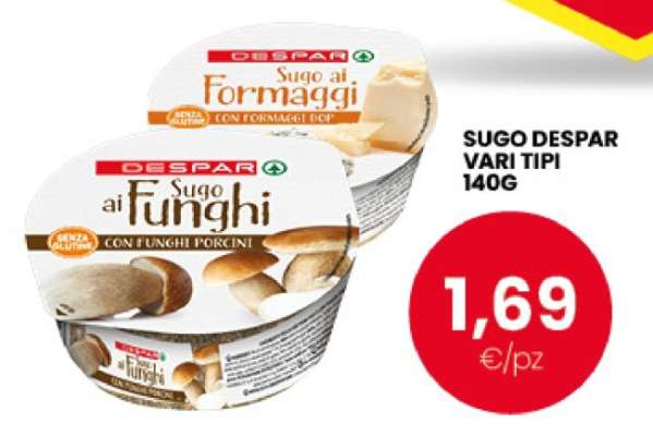 SUGO DESPAR VARI TIPI