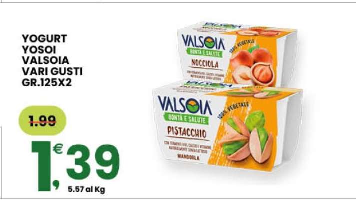 YOGURT YOSOI VALSOIA VARI GUSTI GR.125X2