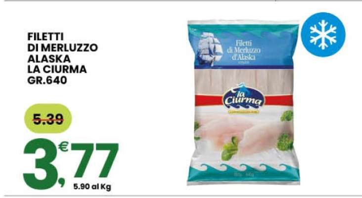 FILETTI DI MERLUZZO ALASKA LA CIURMA GR.640
