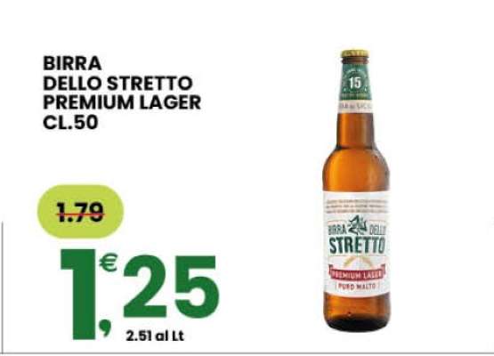 BIRRA DELLO STRETTO PREMIUM LAGER CL.50