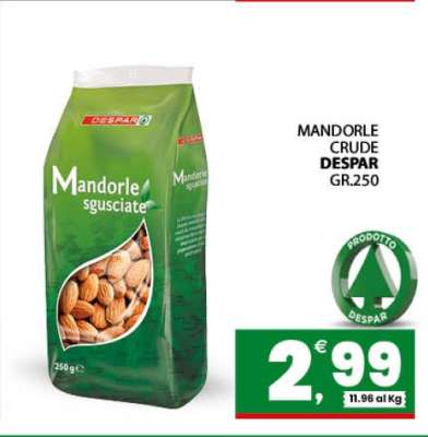 MANDORLE CRUDE DESPAR GR.250