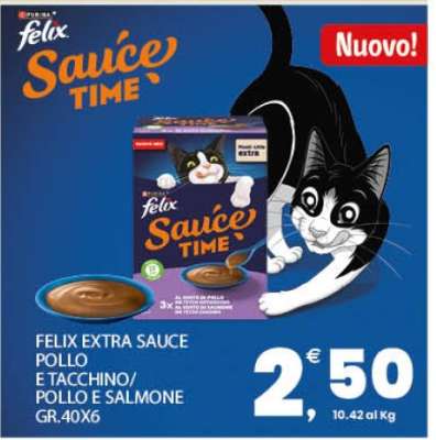FELIX EXTRA SAUCE POLLO E TACCHINO/POLLO E SALMONE