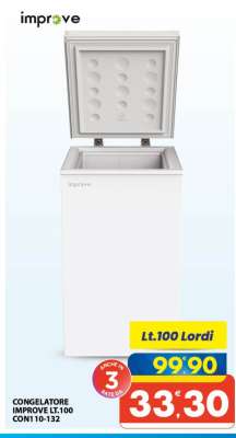 CONGELATORE IMPROVE LT.100 CON 10-132