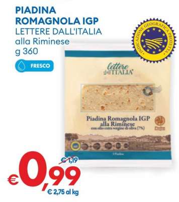 Piadina Romagnola IGP