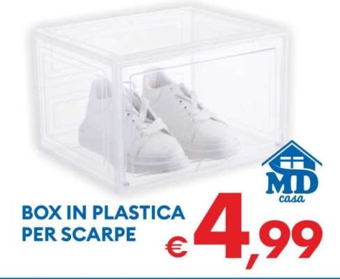 BOX IN PLASTICA PER SCARPE