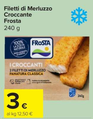 FILETTI DI MERLUZZO CROCCANTE FROSTA