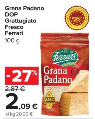 Grana Padano DOP Grattugiato Fresco Ferrari