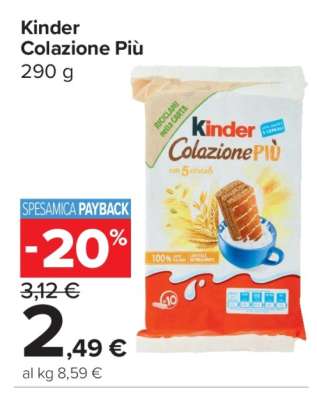 KINDER COLAZIONE PIÙ