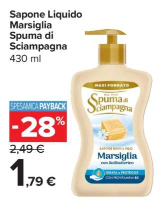 Sapone Liquido Marsiglia Spuma Di Sciampagna