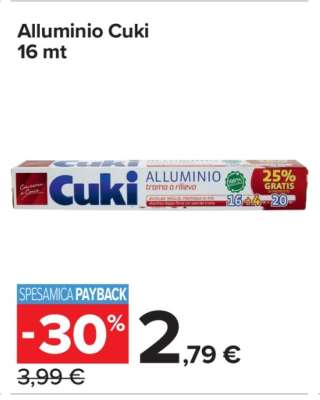 Alluminio Cuki 16 mt