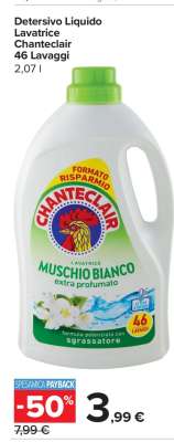 Detersivo Liquido Lavatrice Chanteclair 46 Lavaggi