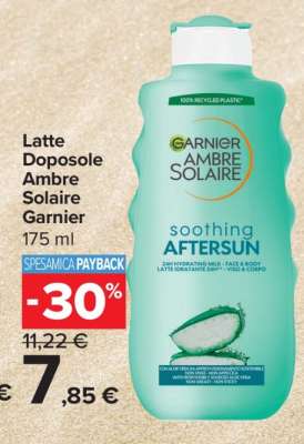 Latte Doposole Ambre Solaire Garnier