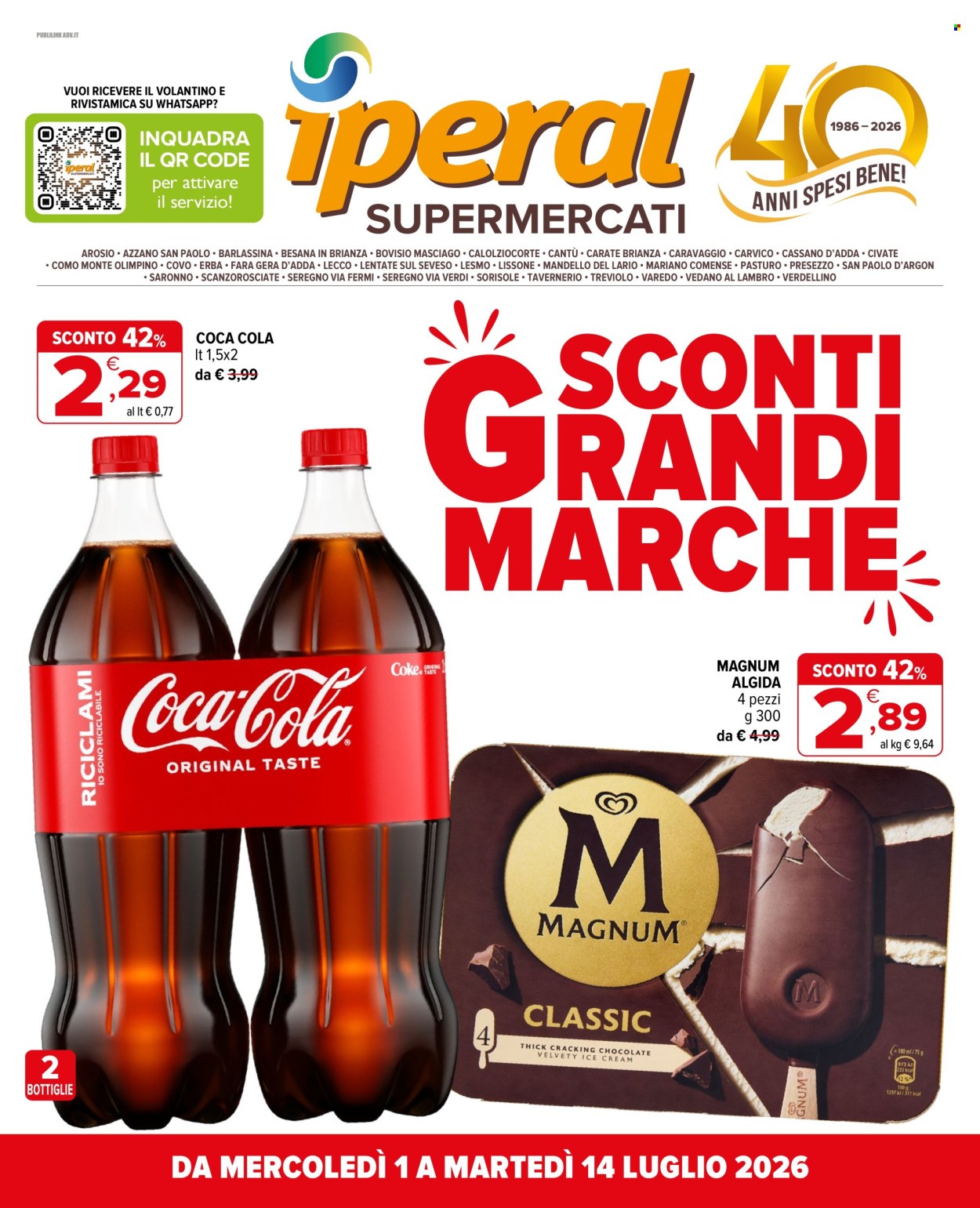 Volantino Iperal - 1/7/2026 - 14/7/2026. Pagina 1