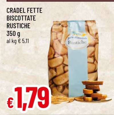 CRADEL FETTE BISCOTTATE RUSTICHE