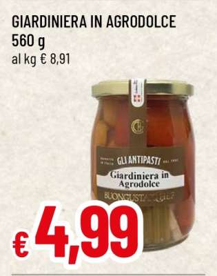 GIARDINIERA IN AGRODOLCE