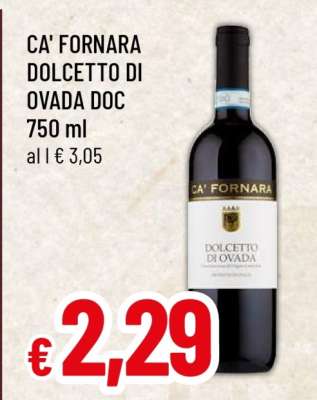 CA' FORNARA DOLCETTO DI OVADA DOC 750 ml