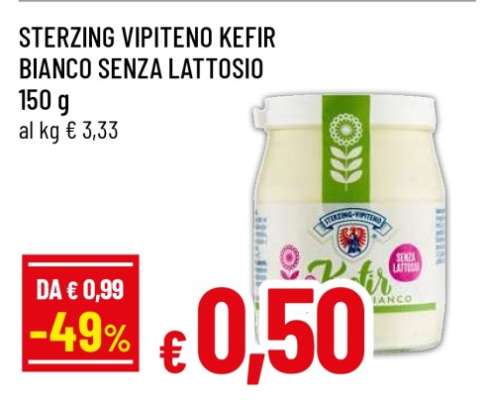 STERZING VIPITENO KEFIR BIANCO SENZA LATTOSIO