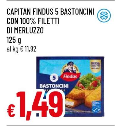 CAPITAN FINDUS 5 BASTONCINI