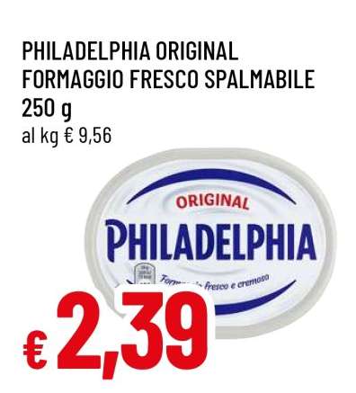 PHILADELPHIA ORIGINAL FORMAGGIO FRESCO SPALMABILE