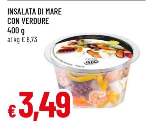 Insalata di mare con verdure