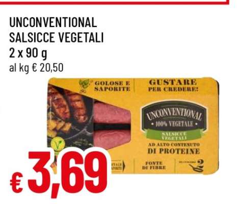 Unconventional Salsicce Vegetali