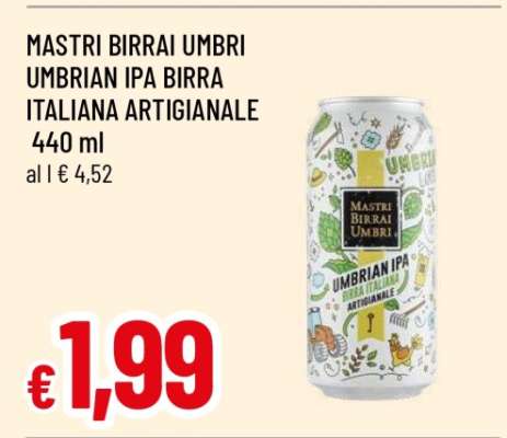 MASTRI BIRRAI UMBRI UMBRIAN IPA BIRRA ITALIANA ARTIGIANALE