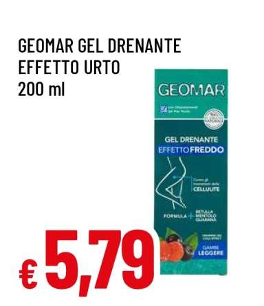 GEOMAR GEL DRENANTE EFFETTO URTO