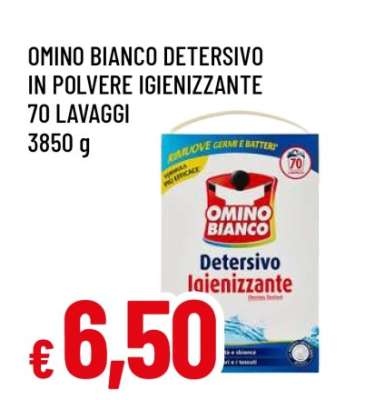 OMINO BIANCO DETERSIVO IN POLVERE IGIENIZZANTE
